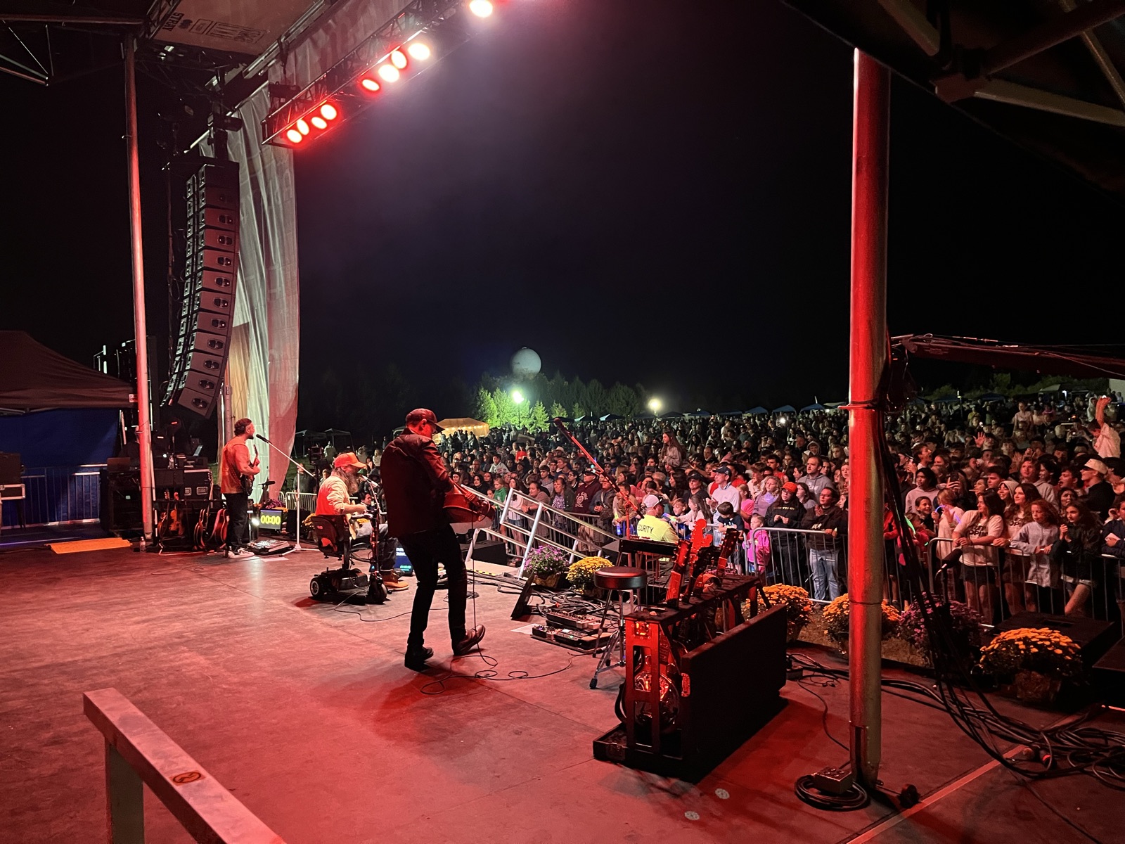 On stage